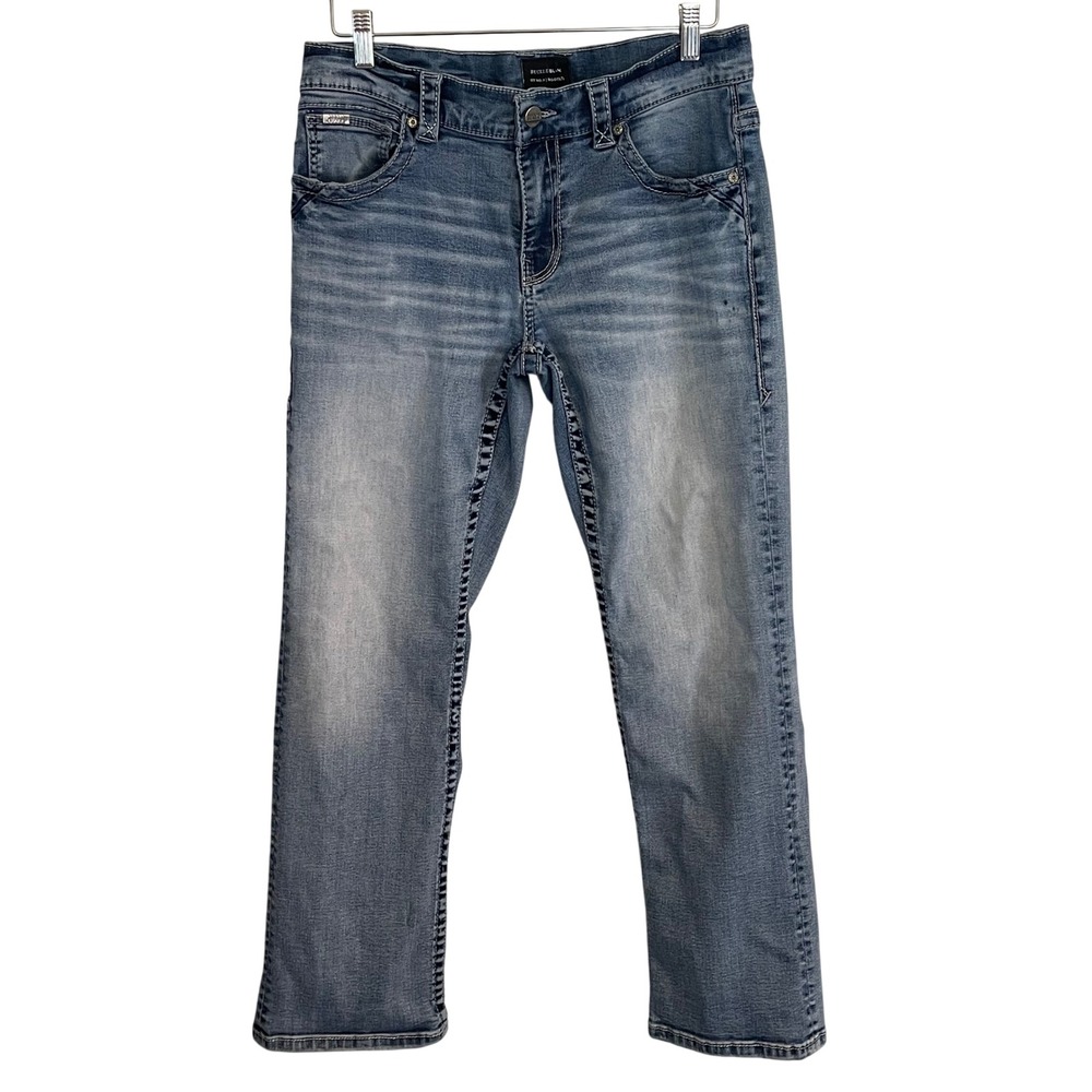 Buckle Black Fit No. 9 Bootleg Jeans Mens 33x32 Blue Medium Wash BBLA9041